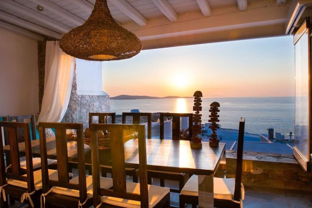 Mykonos Sea View Luxury Villa By Calypso Sunset Villas Mykonos Town Exterior foto