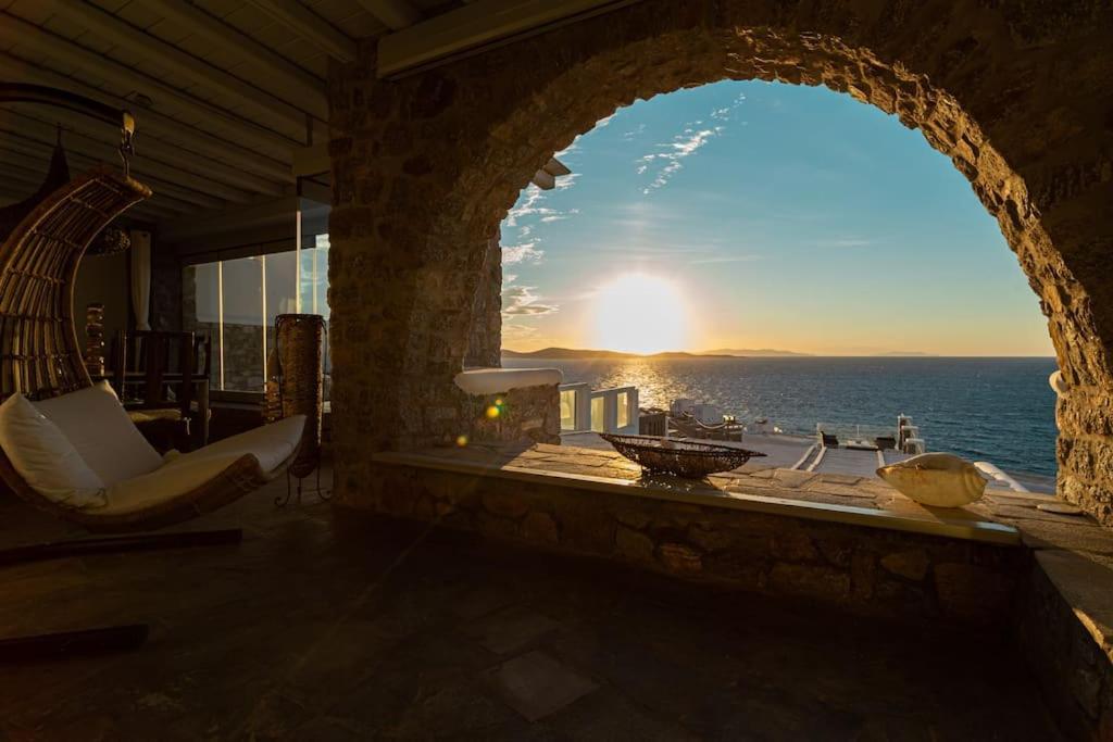 Mykonos Sea View Luxury Villa By Calypso Sunset Villas Mykonos Town Exterior foto