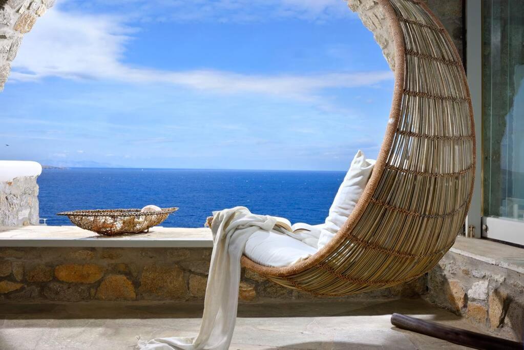 Mykonos Sea View Luxury Villa By Calypso Sunset Villas Mykonos Town Exterior foto
