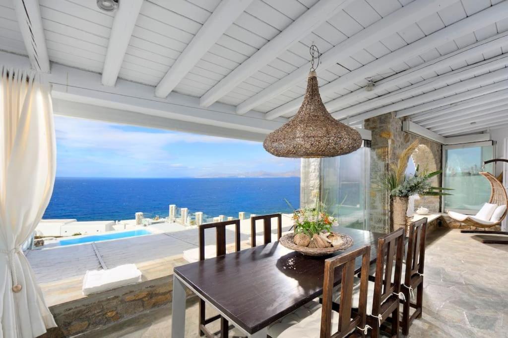 Mykonos Sea View Luxury Villa By Calypso Sunset Villas Mykonos Town Exterior foto
