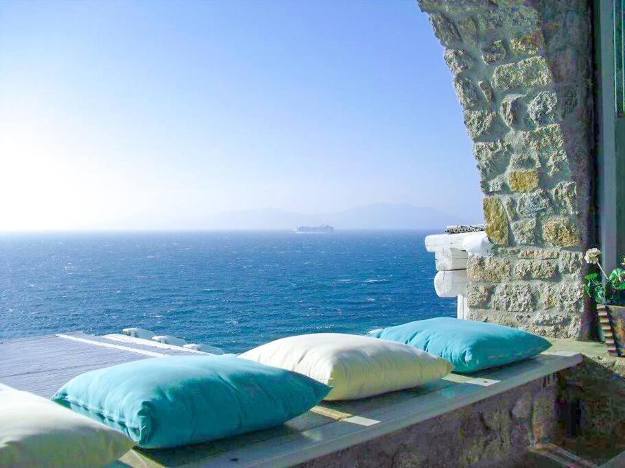 Mykonos Sea View Luxury Villa By Calypso Sunset Villas Mykonos Town Exterior foto